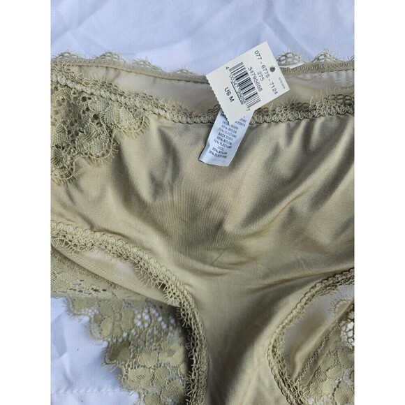 AERIE Green Panties Underwear Floral Lace NWT Women's M - Picture 3 of 5